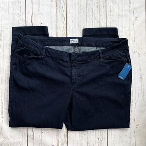 Old Navy Women’s The Diva Denim Daisy Pa Dark Rinse Plus Size Jeans Size 20 Reg